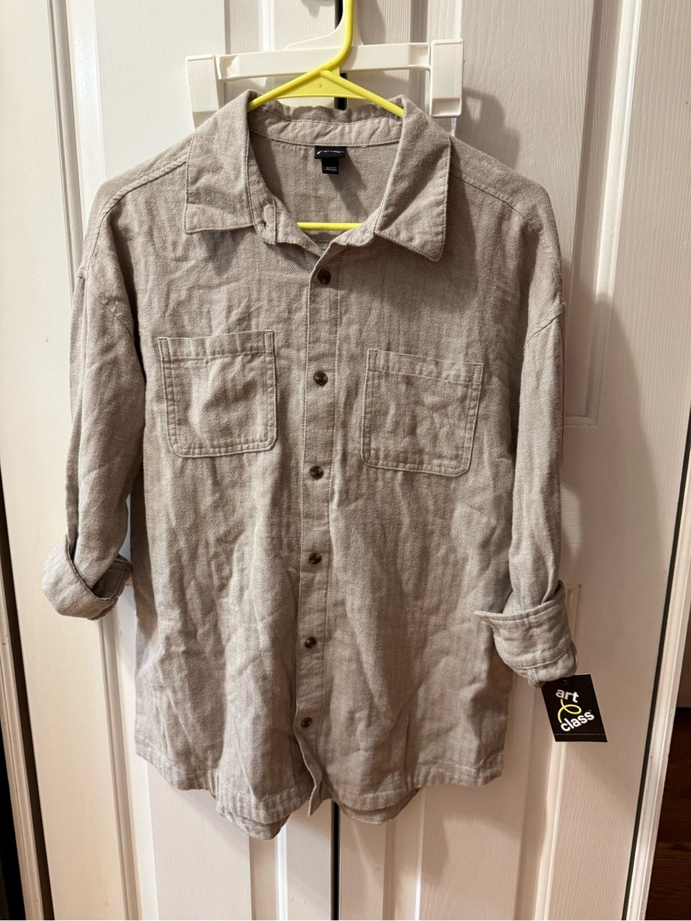 Art Class Boys Beige Long Sleeve XL (14) NWT